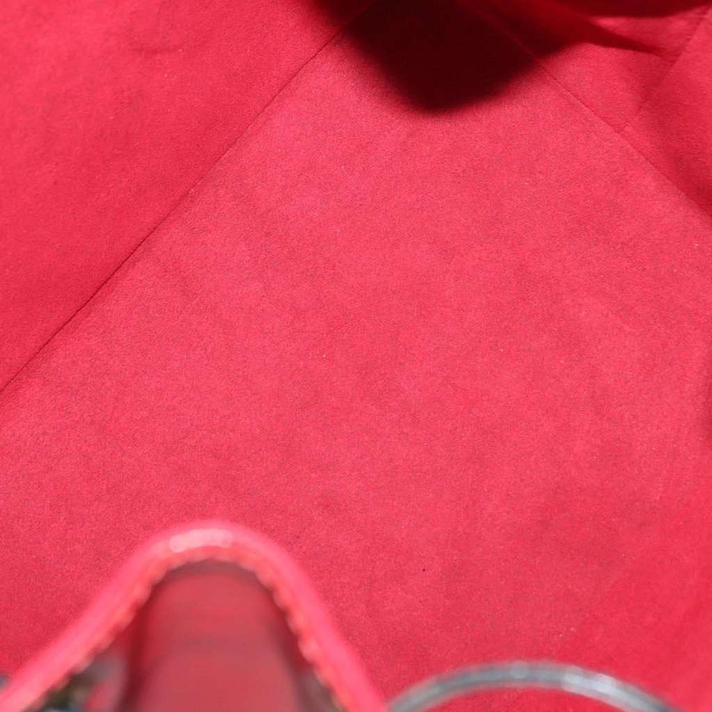 Louis Vuitton Petit Noe Handbag Red Leather Fair condition - Box View