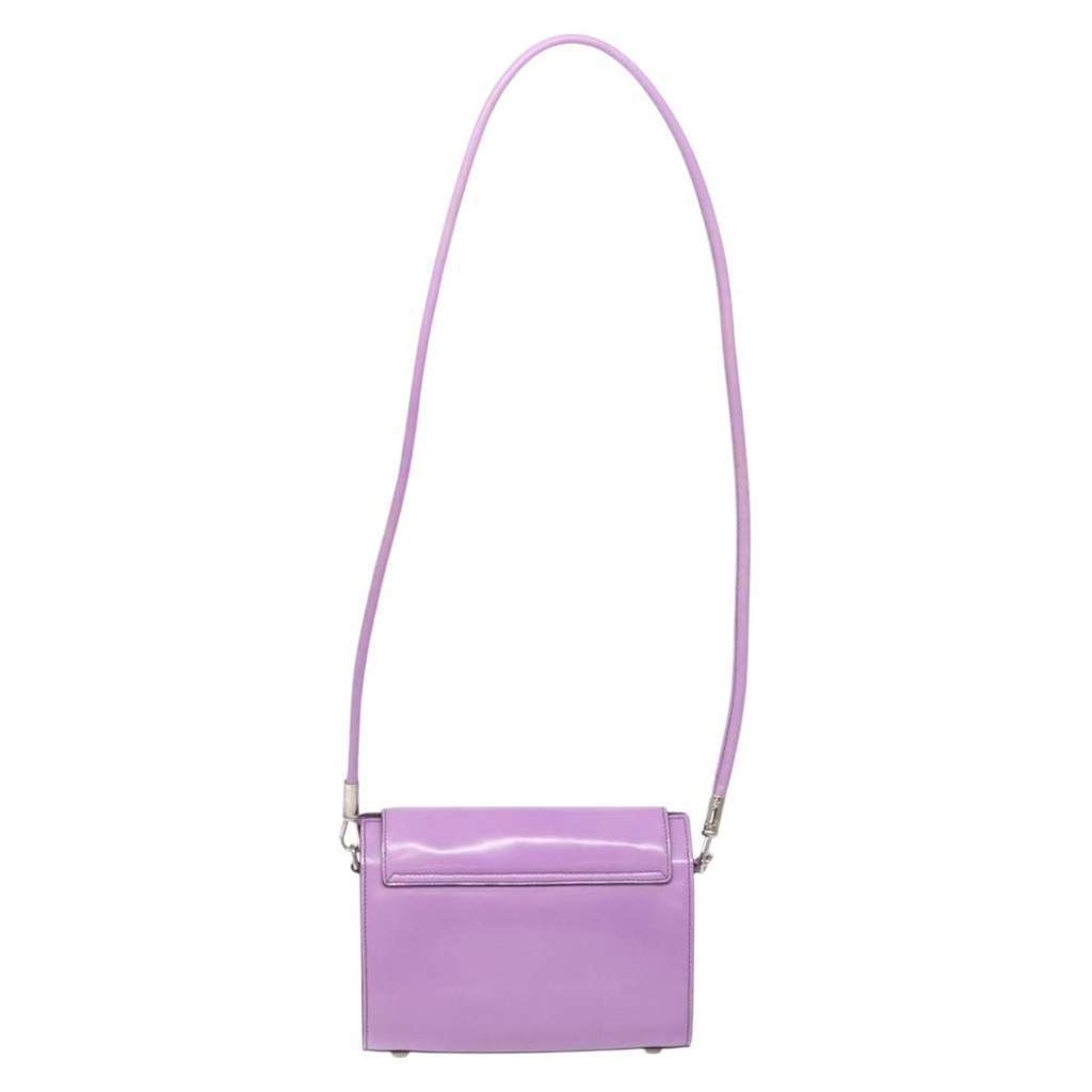 Celine Shoulder Bag Purple Leather Good condition - Back View