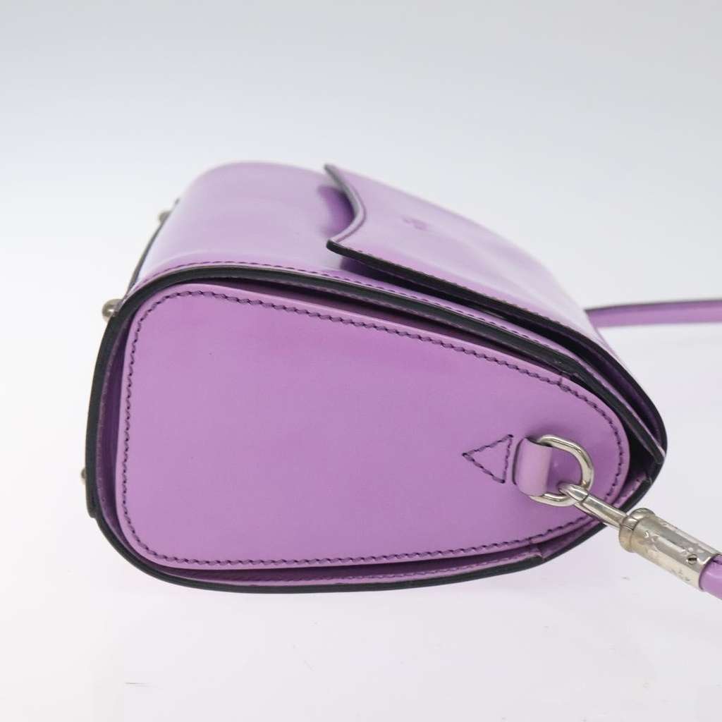 Celine Shoulder Bag Purple Leather Good condition - Inside View