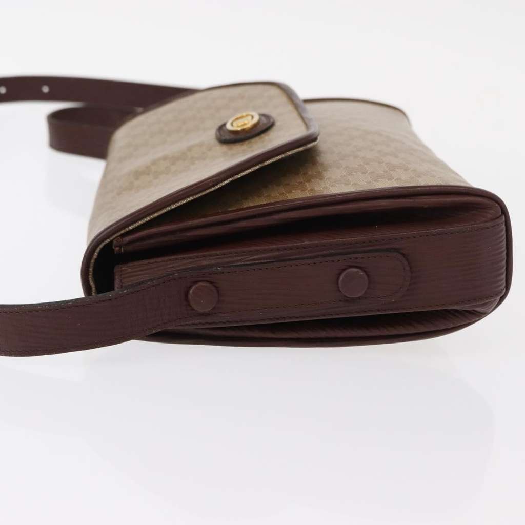 Celine Vintage Macadam Shoulder Bag Beige Canvas Good condition - Model View