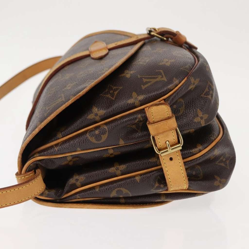 Louis Vuitton Saumur Handbag Brown Canvas Good condition - Model View