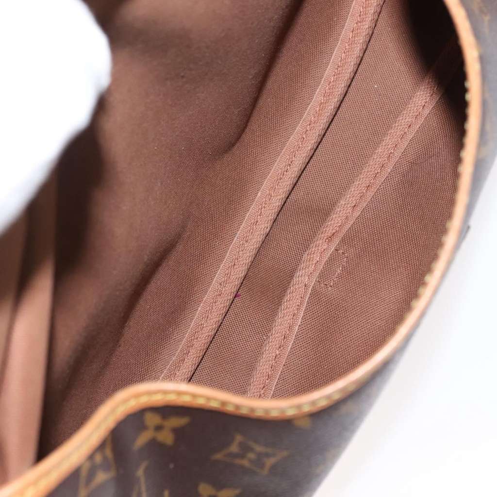 Louis Vuitton Saumur Handbag Brown Canvas Good condition - Box View