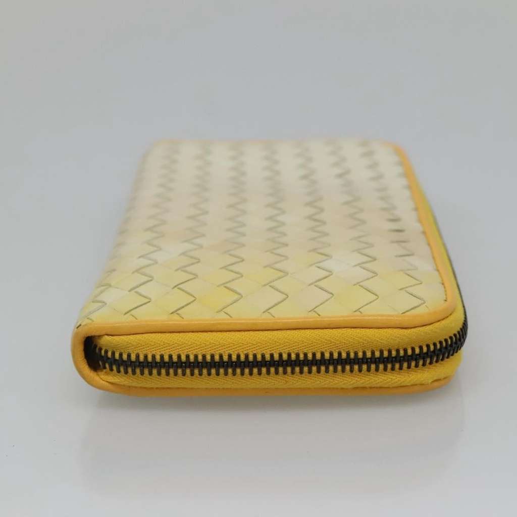 Bottega Veneta Intrecciato Long Zip  Wallet Beige Leather Good condition - Inside View