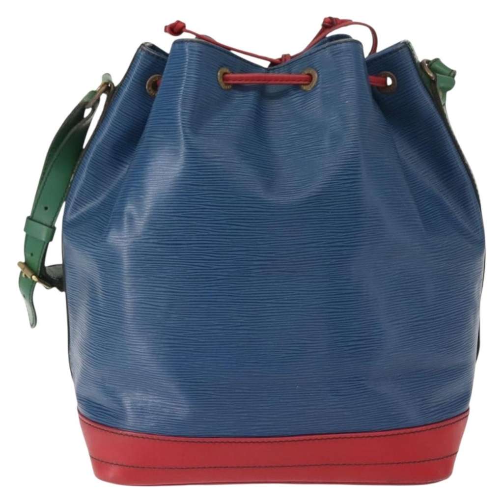 Louis Vuitton Tricolor Noe Handbag Blue Leather Good condition - Back View
