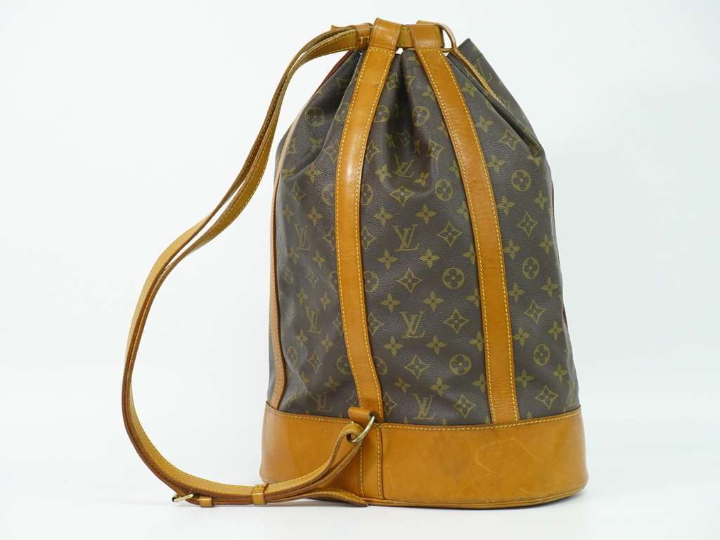 Louis Vuitton Randonnee Backpack Brown Canvas Fair condition - Back View