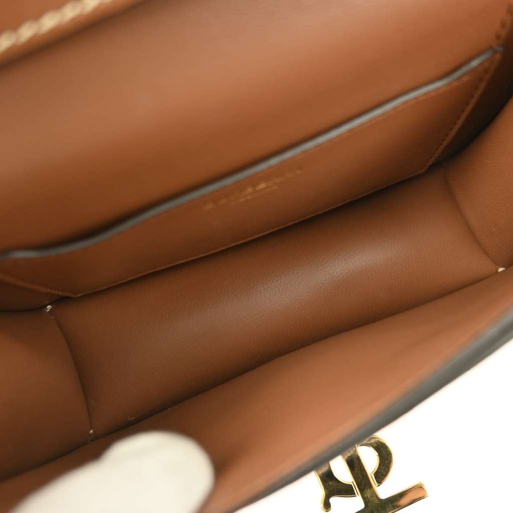 Burberry TB Flap Bag Beige Canvas Good condition - Inside View