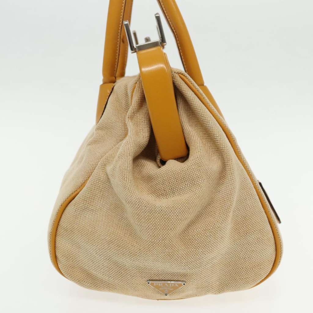 Prada Madras Cerniera Doctor Bag Beige Canvas Good condition - Model View