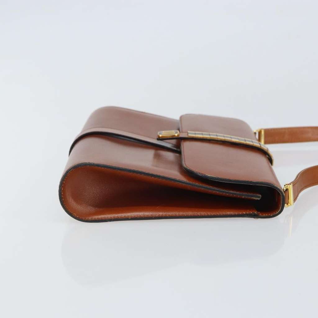 Christian Dior Vintage Shoulder Bag Brown Leather Fair condition - Inside View