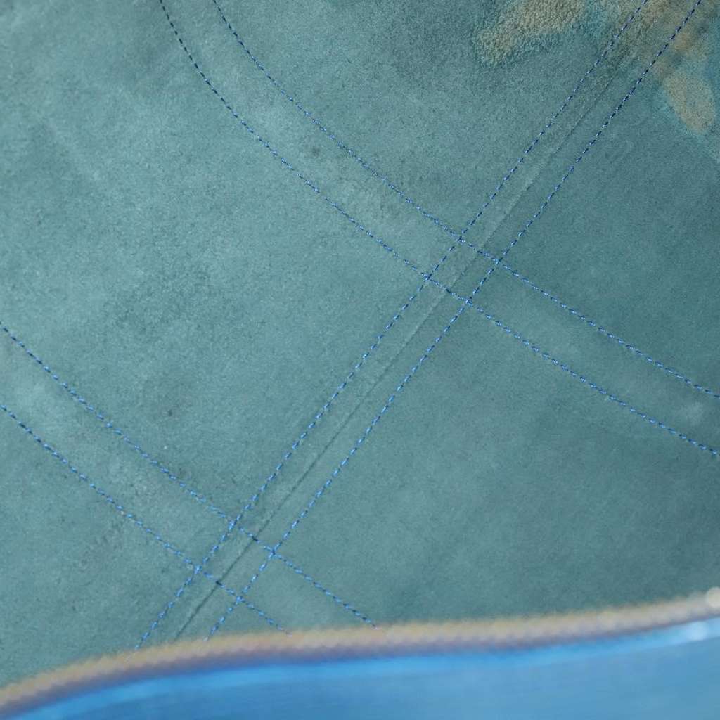 Louis Vuitton Keepall Bag Blue Leather Fair condition - Box View