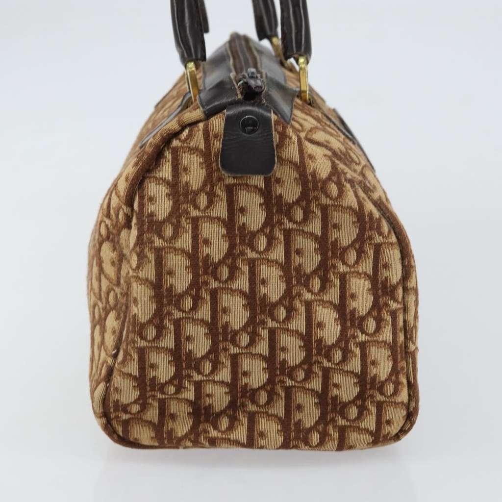 Christian Dior Vintage CD Trotter Handbag Brown Canvas Good condition - Model View