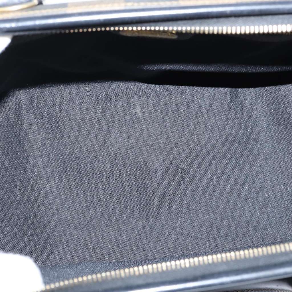 Fendi Vintage Pequin Boston Bag Brown Canvas Good condition - Box View