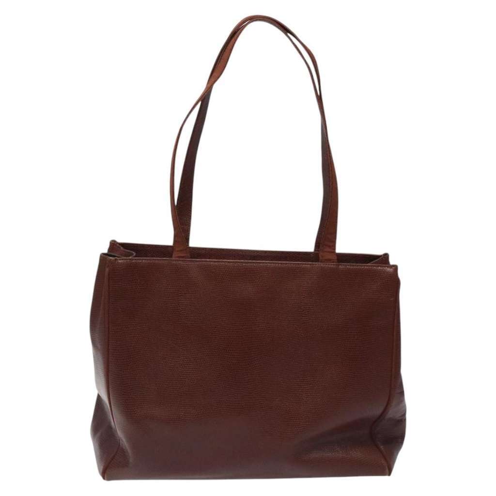 Salvatore Ferragamo Vala tote Brown Leather Good condition - Back View
