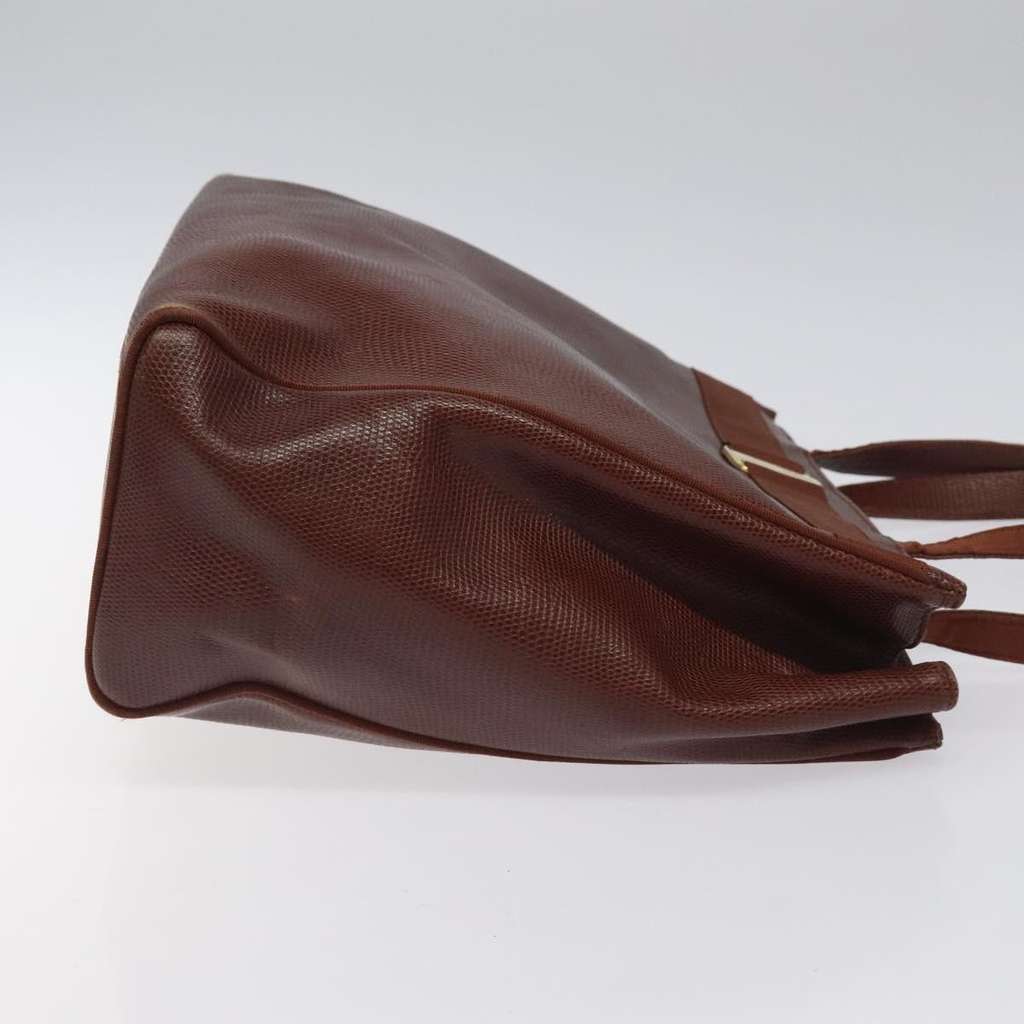 Salvatore Ferragamo Vala tote Brown Leather Good condition - Inside View