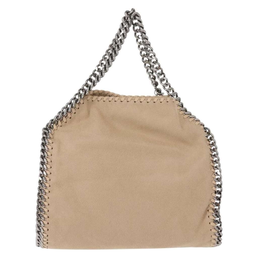 Stella Mccartney Falabella Fold Over Bag Beige Polyester Good condition - Back View