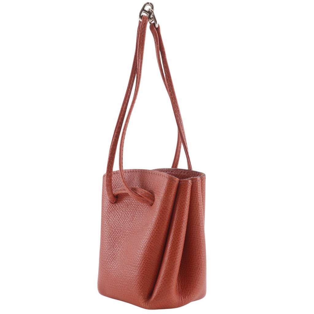 Hermès Vespa Pouch Orange Leather Good condition - Back View