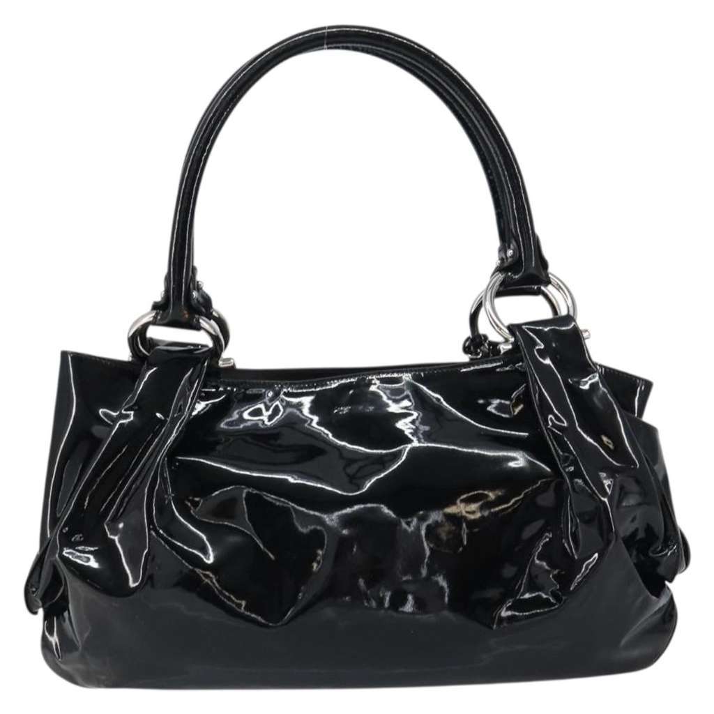 Salvatore Ferragamo Gancini Tote Black Good condition - Back View