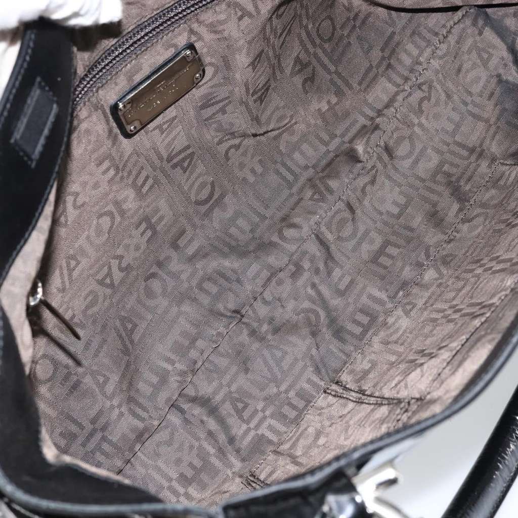 Salvatore Ferragamo Gancini Tote Black Good condition - Box View