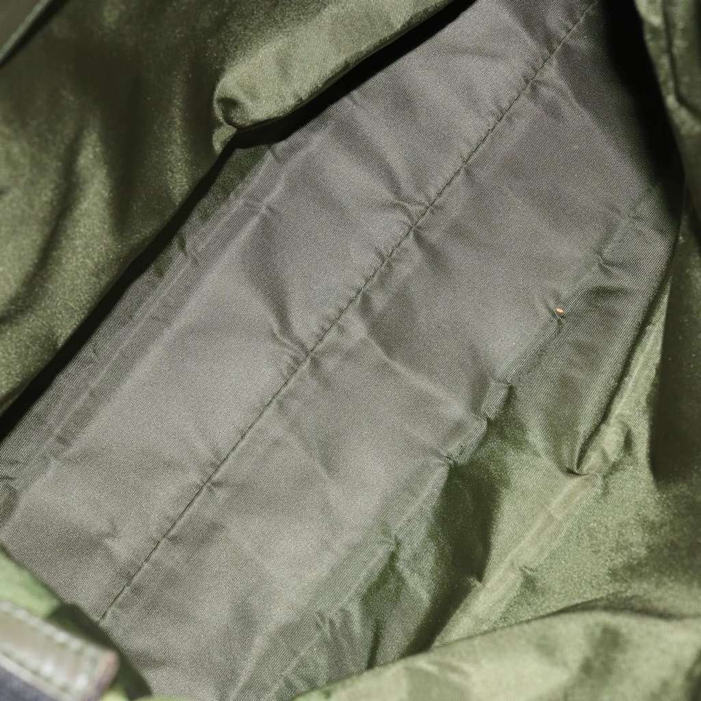 Christian Dior Vintage Trotter Shoulder Bag Green Canvas Good condition - Box View