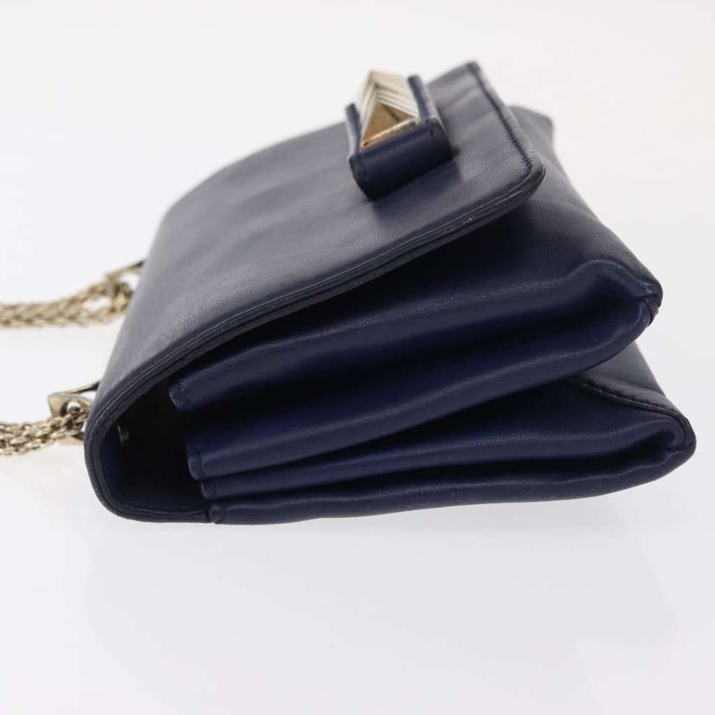 Valentino Garavani Va Va Voom Flap Shoulder Bag Navy Leather Good condition - Model View