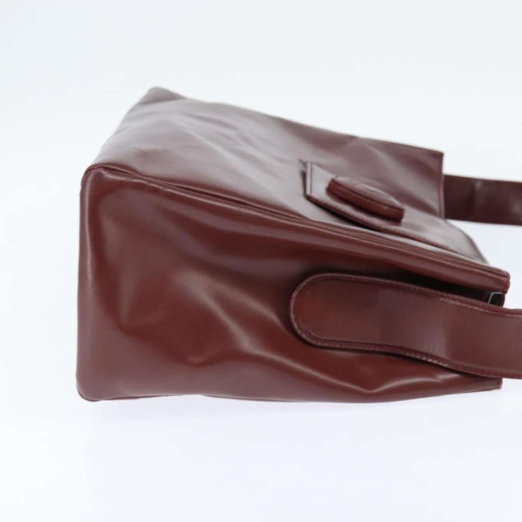 Cartier Must de Cartier Shoulder Bag Burgundy Leather Good condition - Model View