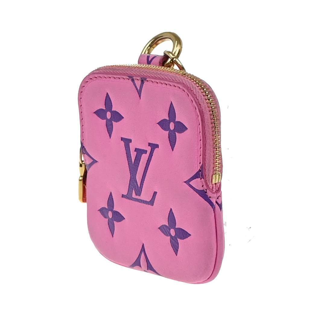 Louis Vuitton Lanyard Multipochette Coin Case Pink Leather Good condition - Inside View
