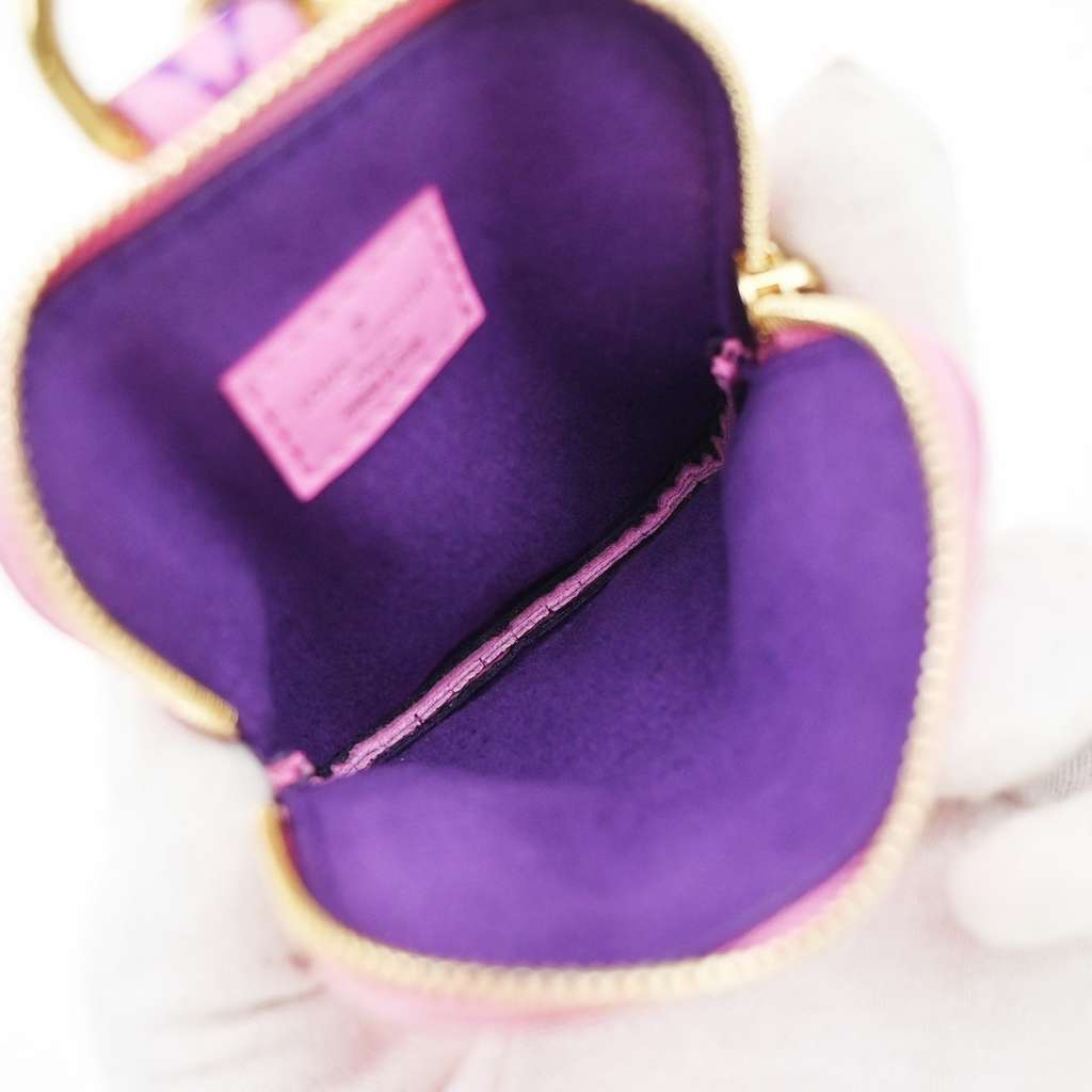 Louis Vuitton Lanyard Multipochette Coin Case Pink Leather Good condition - Box View