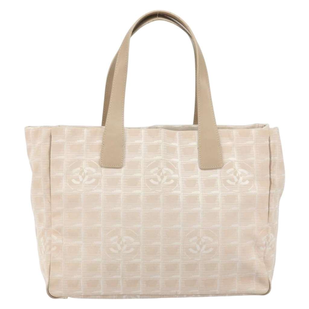 Chanel Travel Line Tote Beige Good condition - Back View