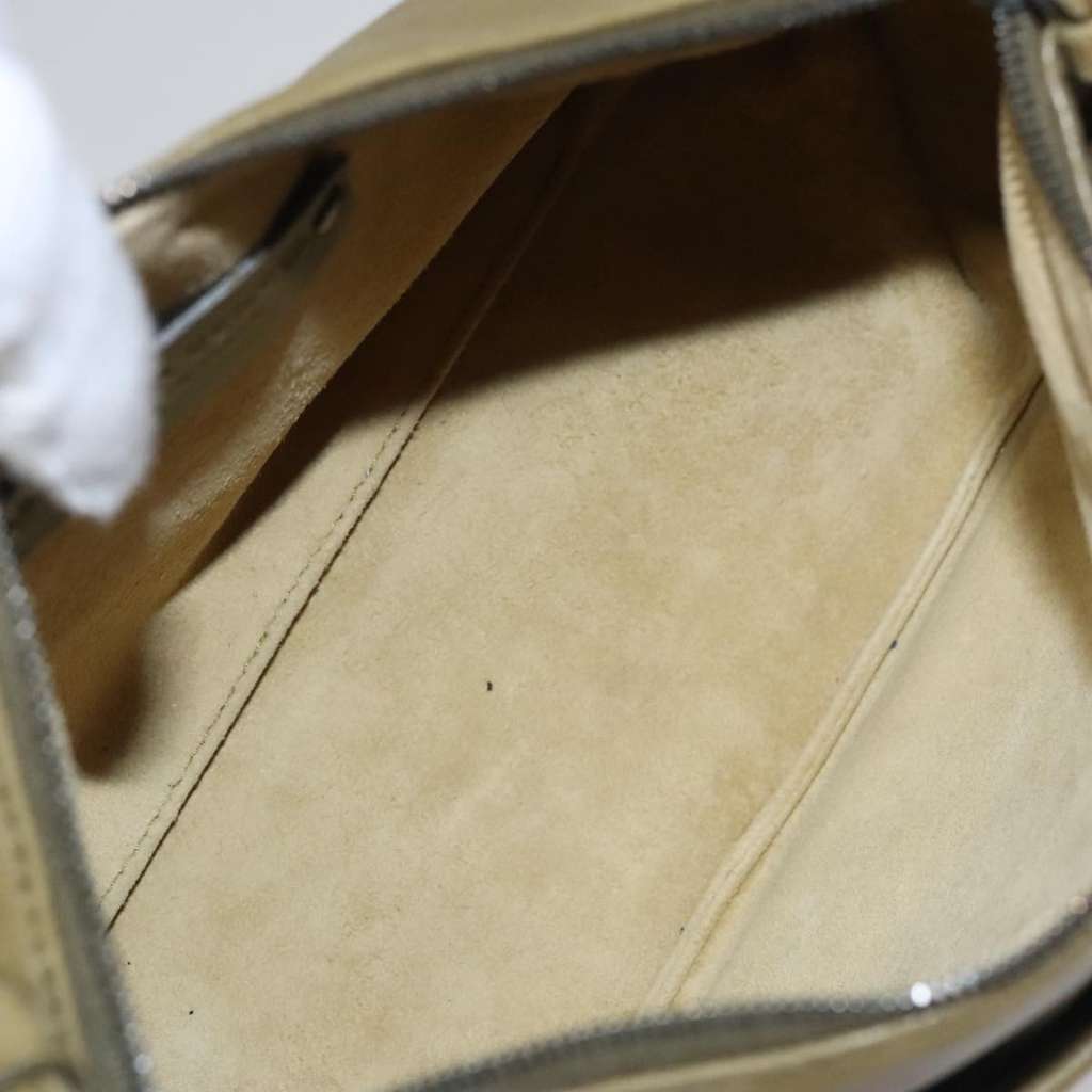 Bottega Veneta Intrecciato Shoulder bag Khaki Leather Good condition - Box View