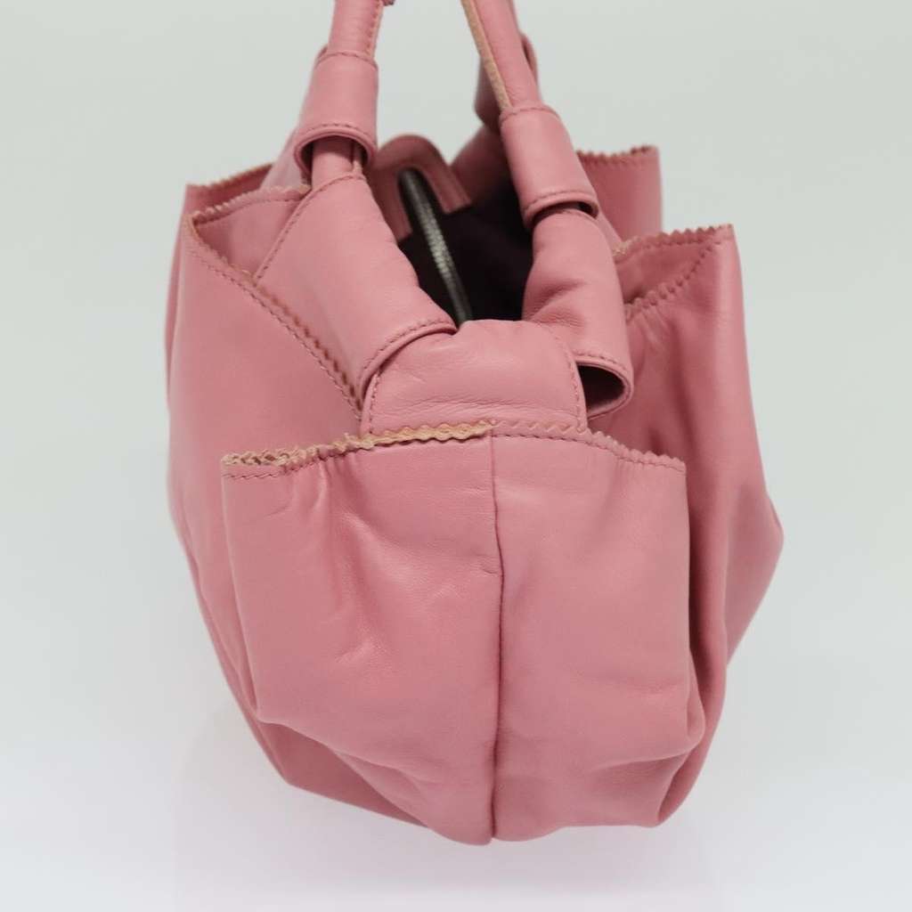 Loewe Anagram Logo Nappa Aire Hand Bag Pink Leather Good condition - Inside View