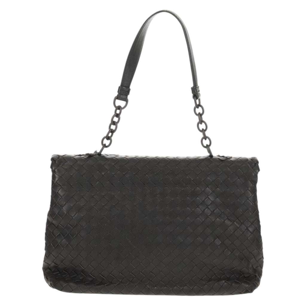 Bottega Veneta Olimpia Shoulder Bag Black Leather Good condition - Back View
