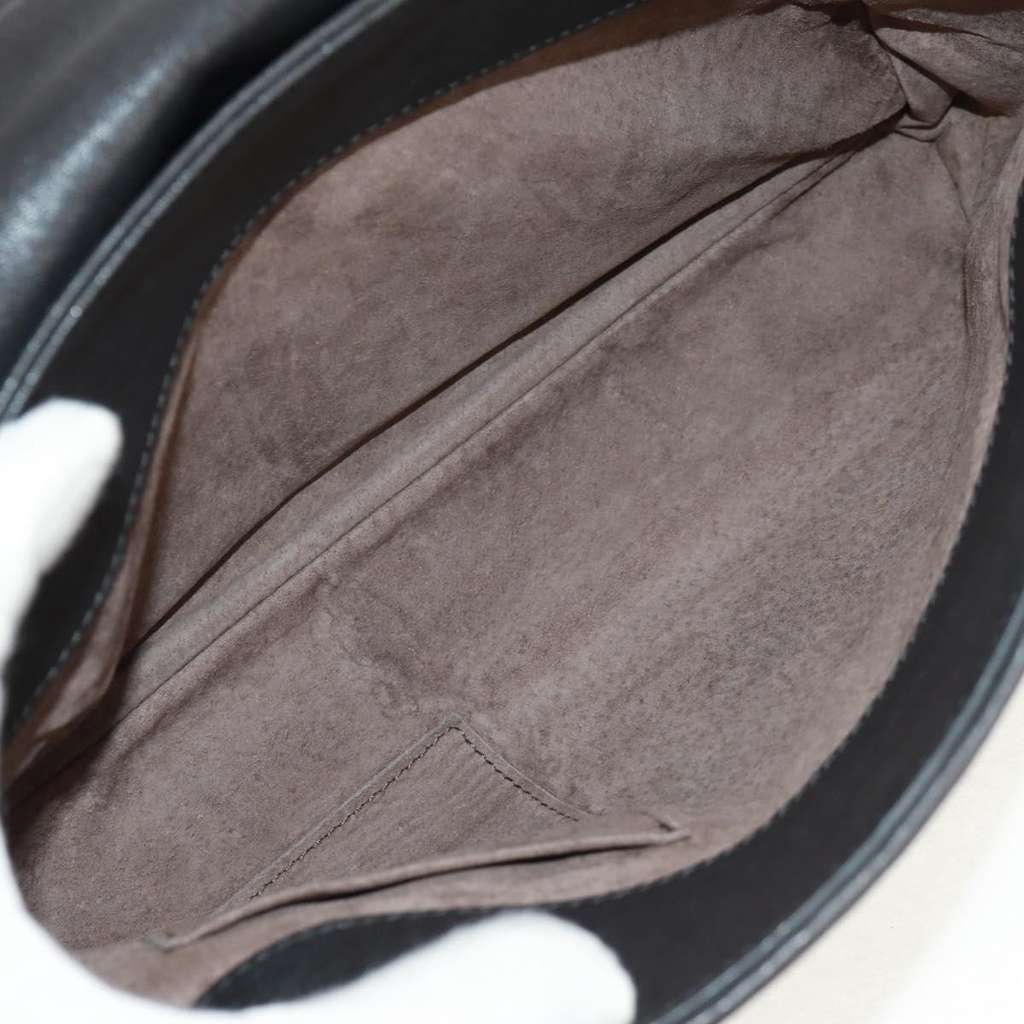 Bottega Veneta Olimpia Shoulder Bag Black Leather Good condition - Box View