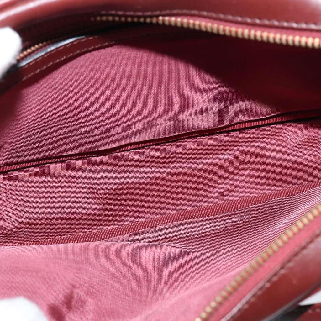 Cartier Must de Cartier Shoulder Bag Burgundy Leather Good condition - Box View