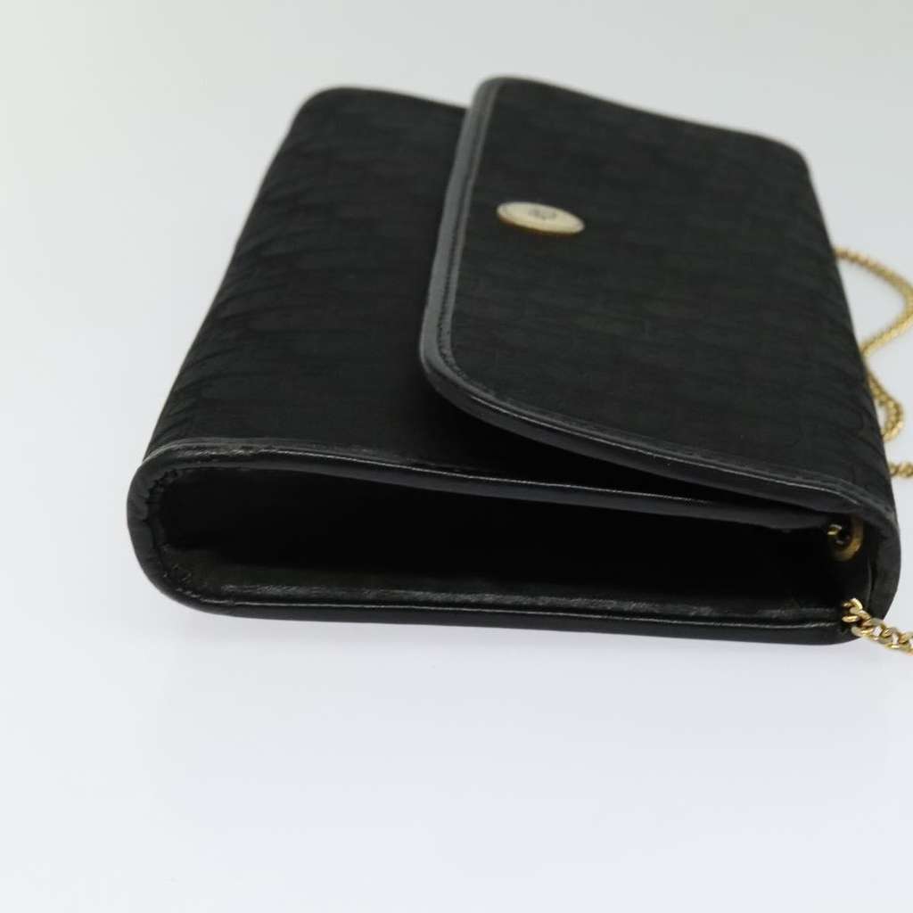 Christian Dior Vintage Trotter Crossbody Bag Black Canvas Good condition - Model View