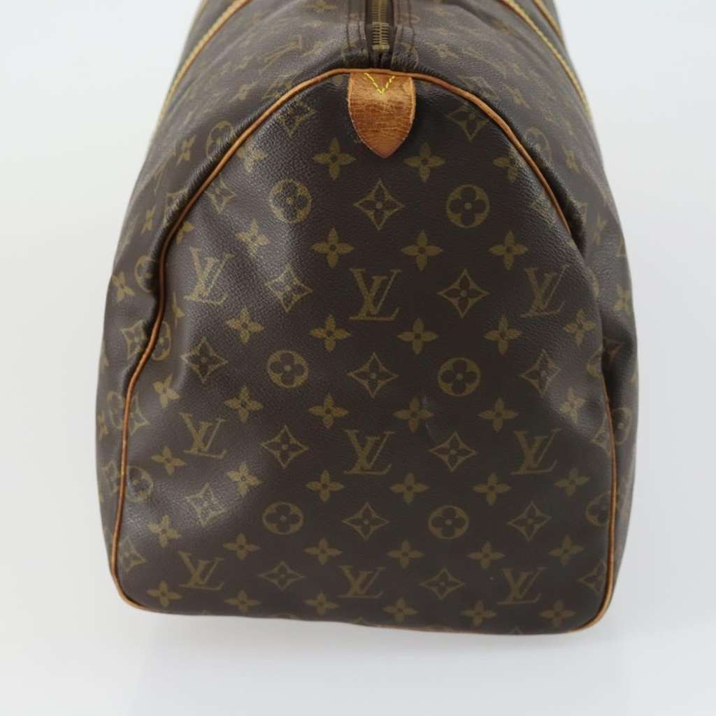 Louis Vuitton Keepall Bag Brown Canvas Fair condition - Model View
