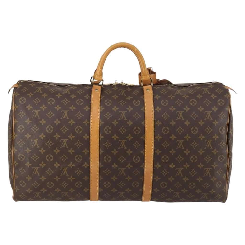 Louis Vuitton Keepall Bag Brown Canvas Good condition - Back View
