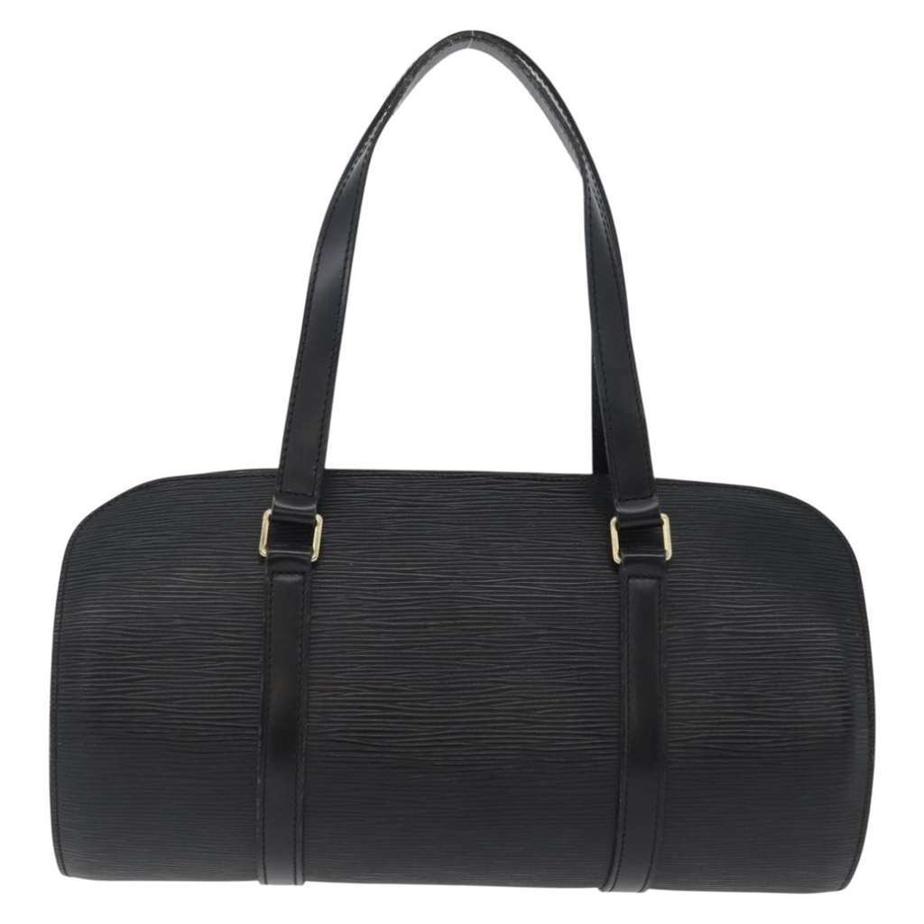 Louis Vuitton Soufflot Handbag Black Leather Good condition - Back View