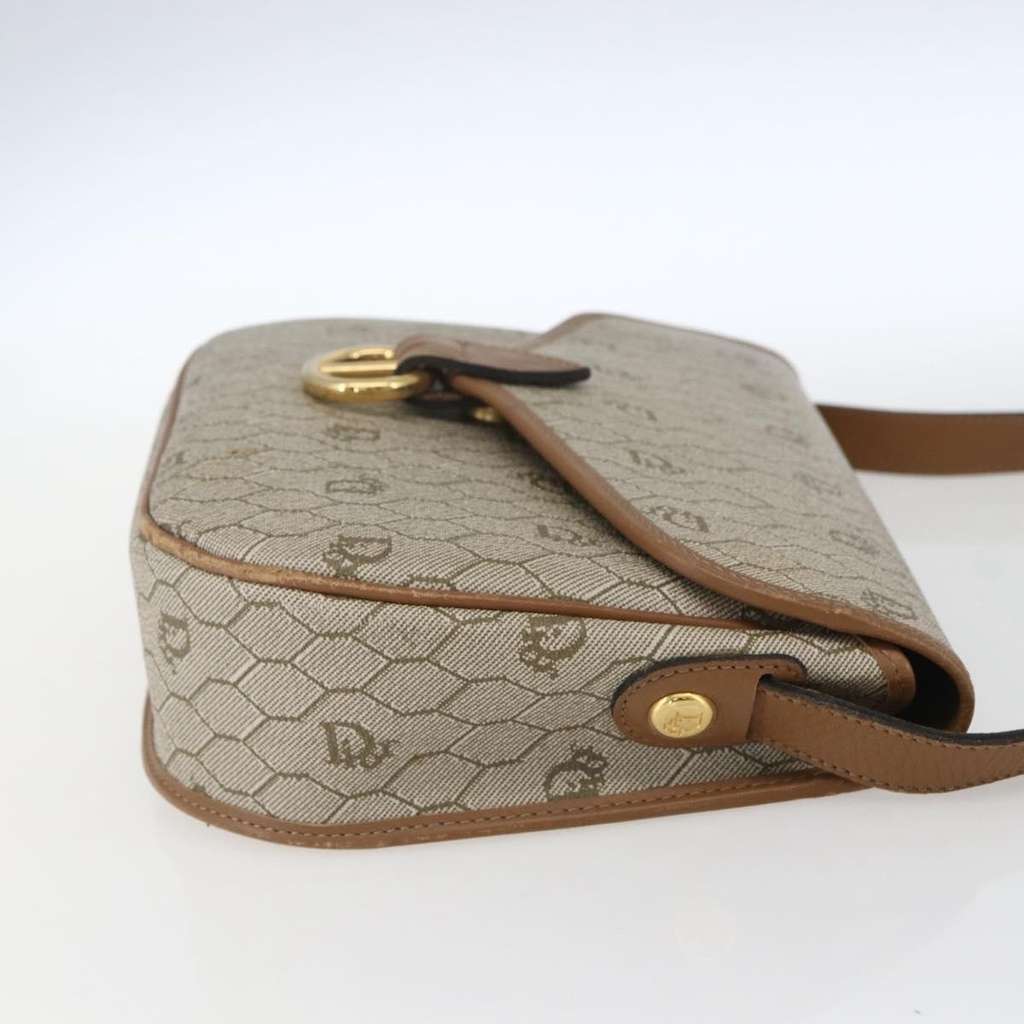 Christian Dior Vintage Honeycomb Shoulder Bag Beige Canvas Good condition - Inside View
