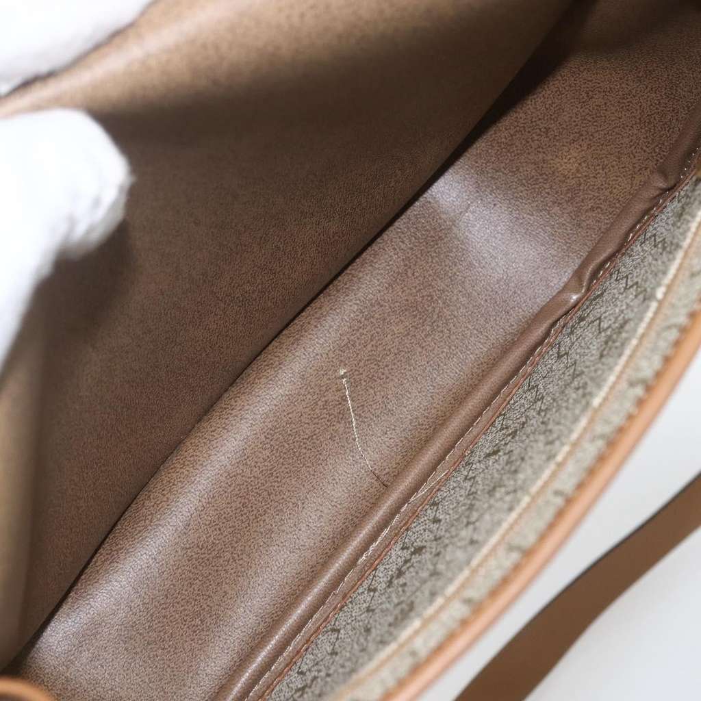 Christian Dior Vintage Honeycomb Shoulder Bag Beige Canvas Good condition - Box View