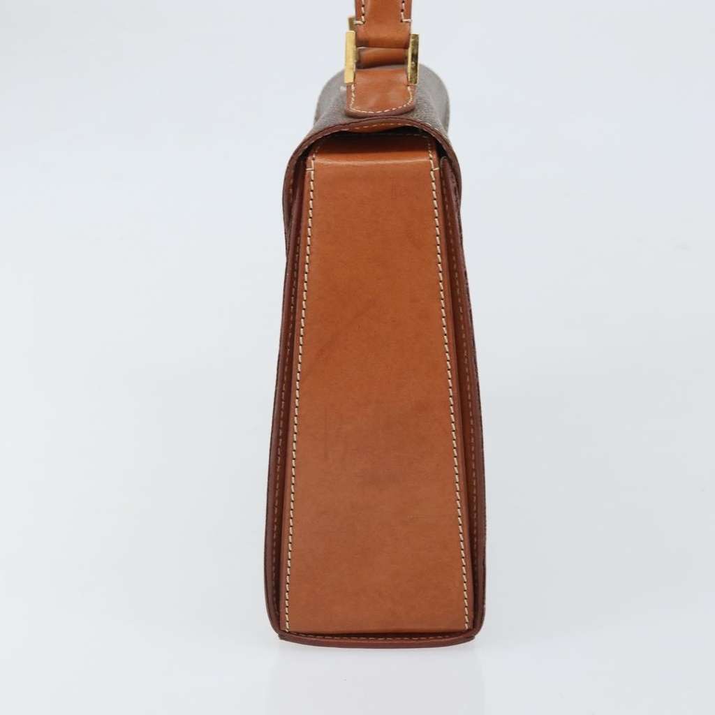 Celine Vintage Convertible Turnlock Top Handle Bag Brown Canvas Fair condition - Inside View