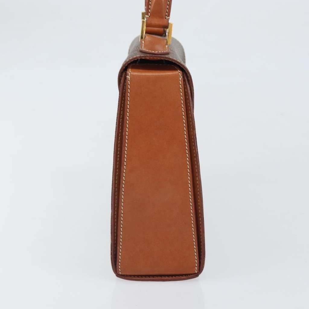 Celine Vintage Convertible Turnlock Top Handle Bag Brown Canvas Fair condition - Model View