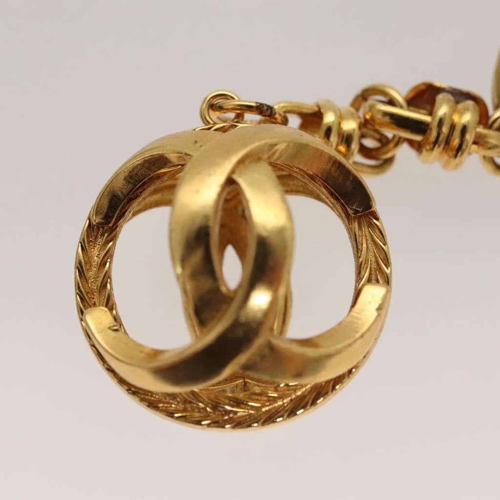 Chanel Vintage CC Keychain Gold Metal Good condition - Inside View