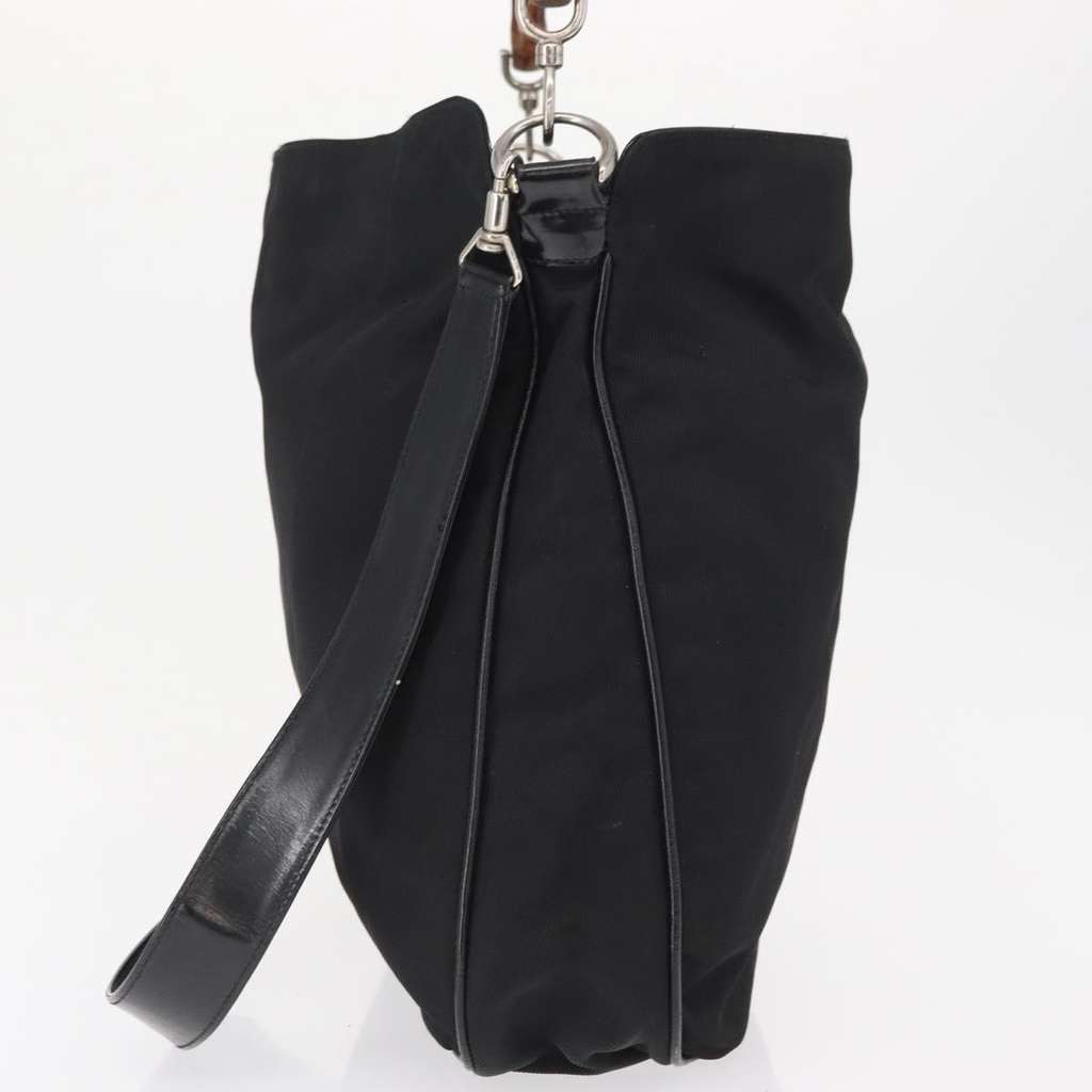 Gucci Vintage Bamboo Handle Bag Black Fair condition - Inside View