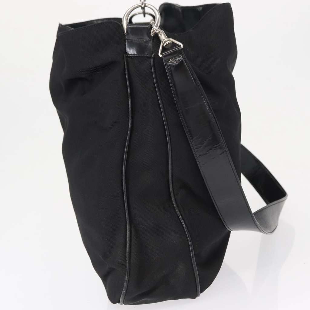 Gucci Vintage Bamboo Handle Bag Black Fair condition - Model View