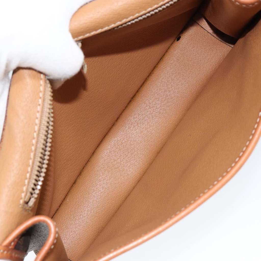 Celine Vintage Macadam Circle Logo Shoulder Bag Brown Canvas Good condition - Box View