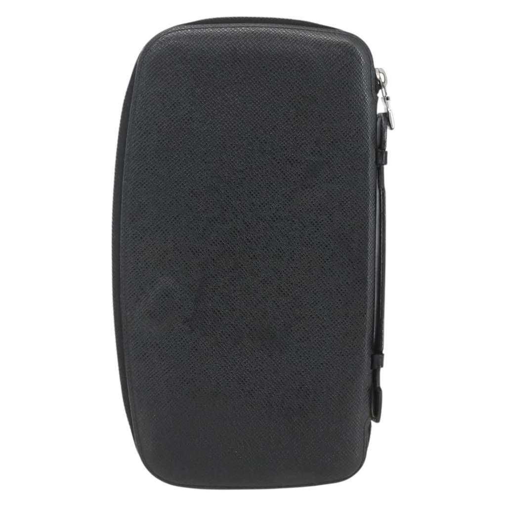 Louis Vuitton Atoll Organizer Wallet Black Leather Good condition - Back View