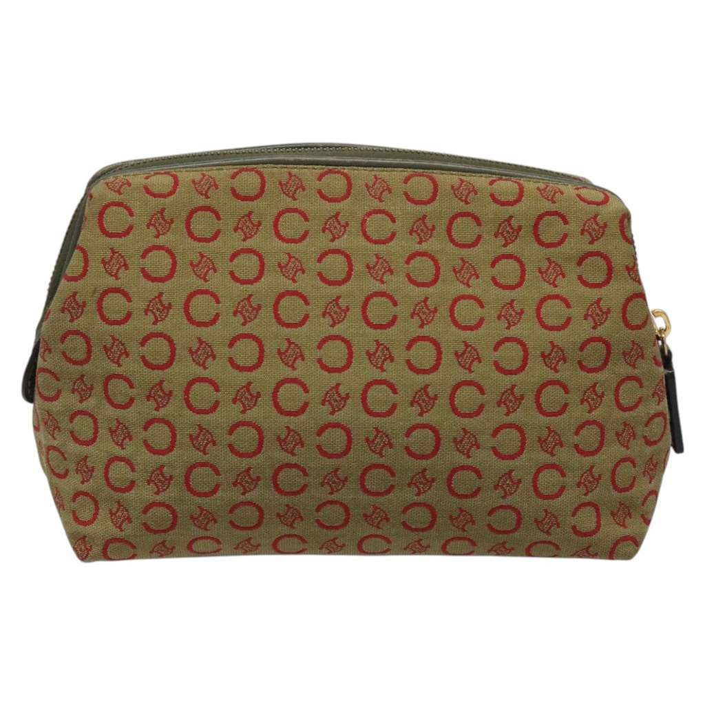 Celine C Macadam Pouch Beige Canvas Good condition - Back View