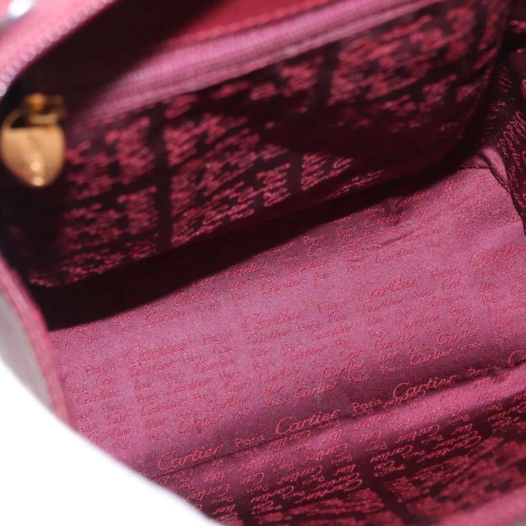Cartier Happy birthday backpack Burgundy Leather Good condition - Box View