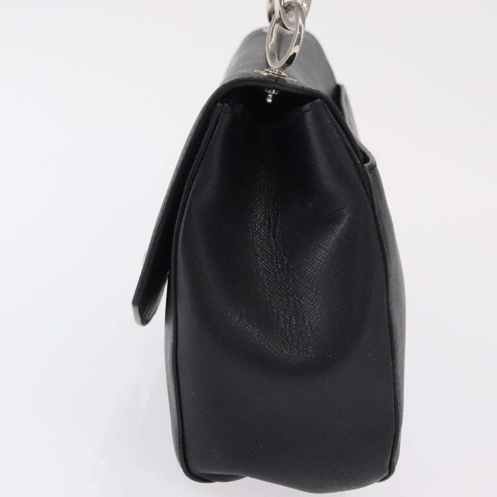 Salvatore Ferragamo Gancini Shoulder Bag Black Leather Good condition - Inside View