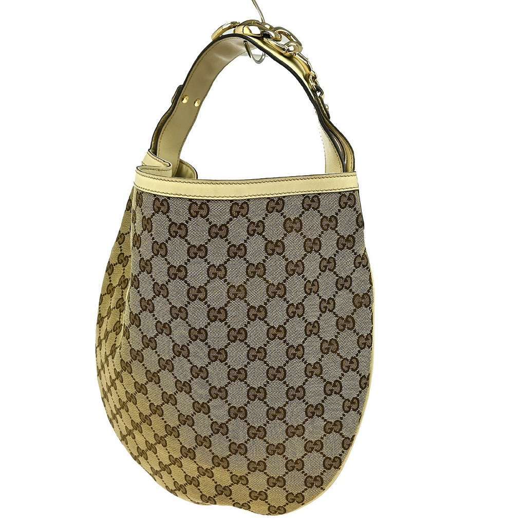 Gucci Wave Hobo Brown Canvas Good condition - Back View