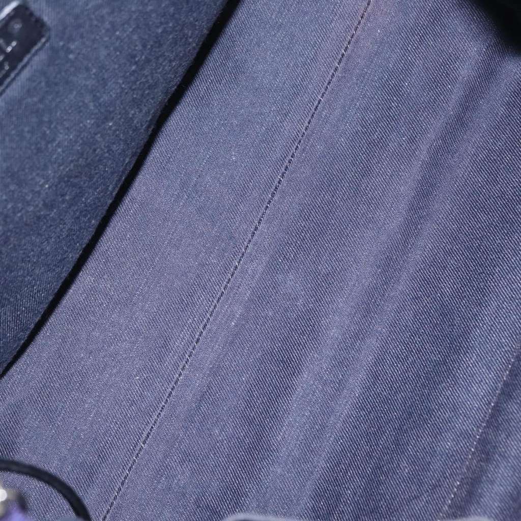 Chanel Mariniere Chain Tote Navy Canvas Good condition - Box View